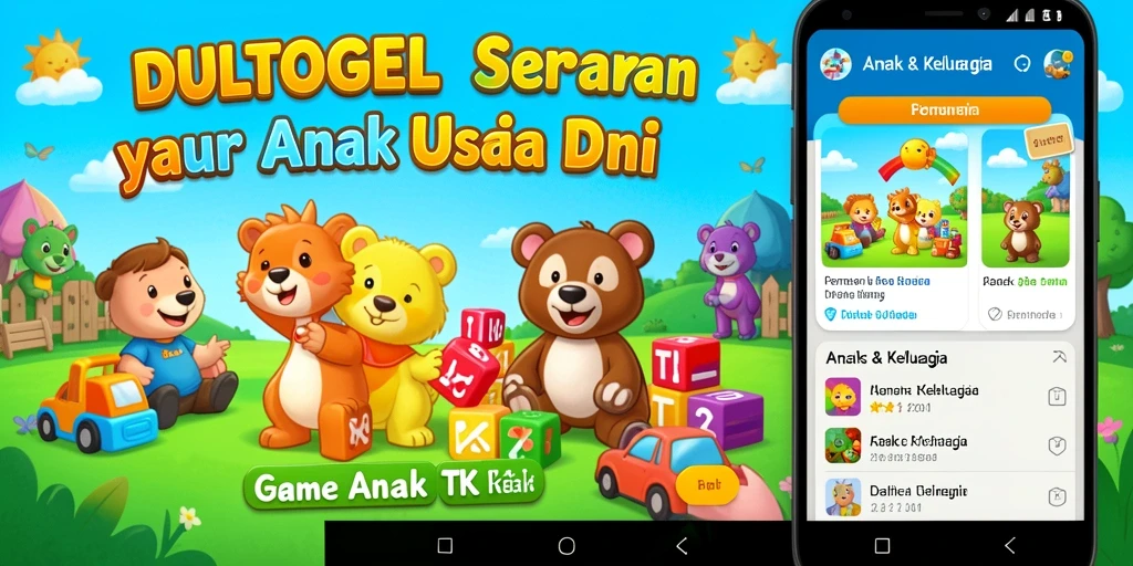 Antarmuka menarik dan ramah anak di DULTOGEL.