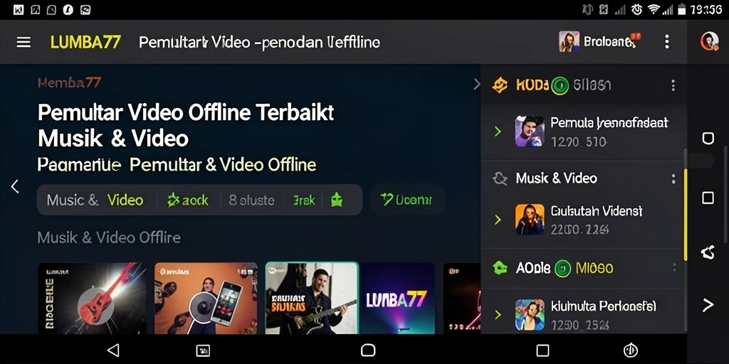Antarmuka LUMBA77 yang sederhana dan fungsional.