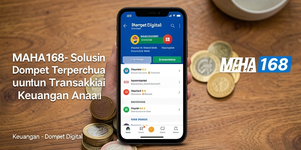 Antarmuka aplikasi MAHA168 yang user-friendly dan aman untuk transaksi.
