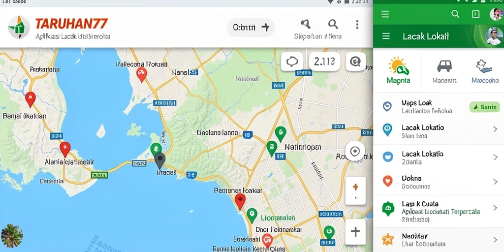 Antarmuka utama TARUHAN77 menampilkan lokasi dengan jelas dan informatif.