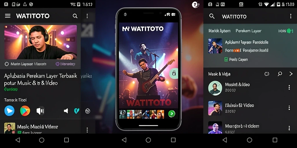 Antarmuka utama WATITOTO untuk perekaman layar yang intuitif.