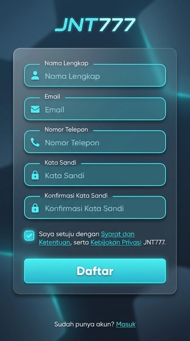 Buat Akun Baru di JNT777 dengan Mudah