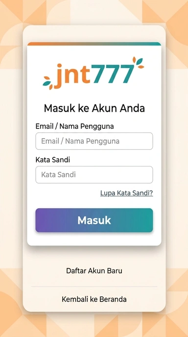 Panduan Masuk Akun jnt777 untuk Pengguna Android